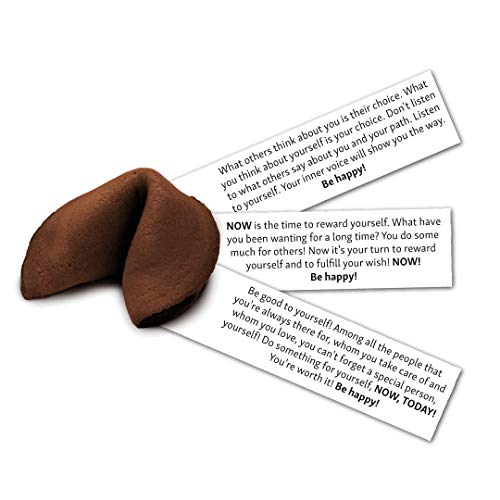 Happy Chocolate Flavored Fortune Cookie - 10 Cookies Per Box - N