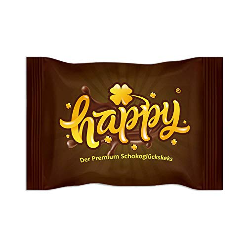 Happy Chocolate Flavored Fortune Cookie - 10 Cookies Per Box - N