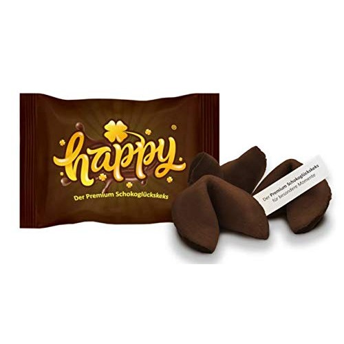 Happy Chocolate Flavored Fortune Cookie - One Week Of Happiness