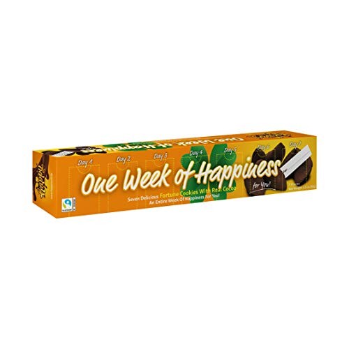 Happy Chocolate Flavored Fortune Cookie - One Week Of Happiness