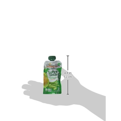 Happy Family Happy Tot Purees - Green Bean, Pear &Amp; Pea - 4.22 Oz
