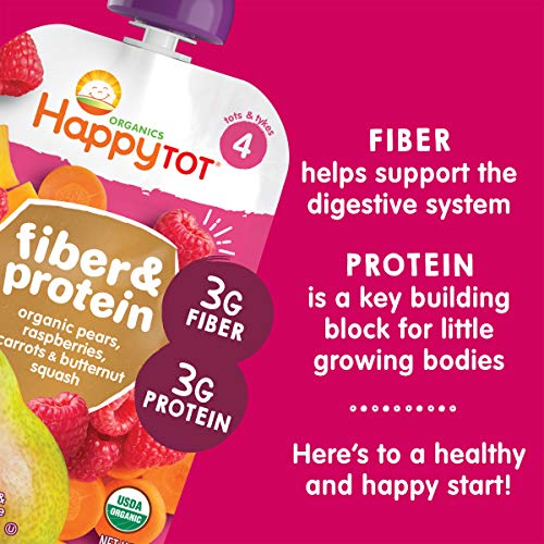 Happy Family Tot Organic Fiber &Amp; Protein Soft-Baked Oat Bars Tod