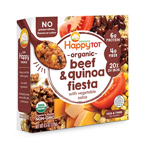 Happy Tot Organic Beef &Amp; Quinoa Fiesta With Vegetable Salsa Meal