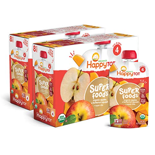 Happy Tot Organic Stage 4 Super Foods Apples &Amp; Butternut Squash