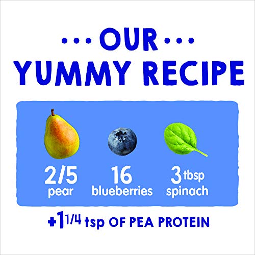 Happy Tot Organic Stage 4 Fiber &Amp; Protein, Pears, Blueberries &Amp;