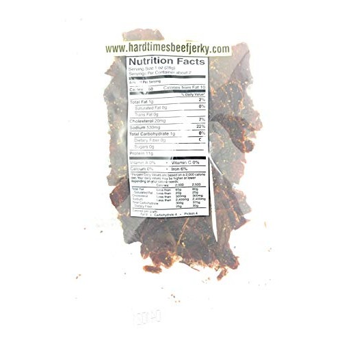 Hard Times Real Beef Jerky, Variety Sampler Pack, No Msg, 2.25 O