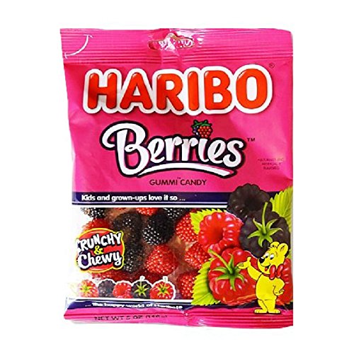 Gummy Candy Berries - 5 Ounce Pack Of 3