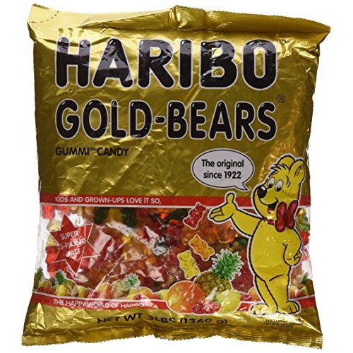 Haribo Original Gold-Bears Gummi Candy 3Lb 2 Pack