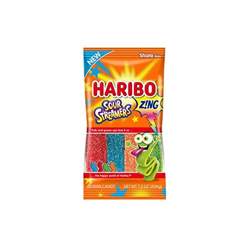 Haribo Chewy Gummy Candy Piece, 42238750051, Belt, Assorted Sour
