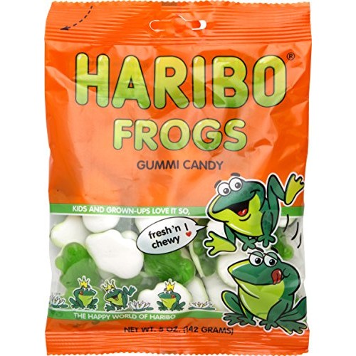 Haribo Frogs Gummi Candy, 5 Oz Pack Of 3
