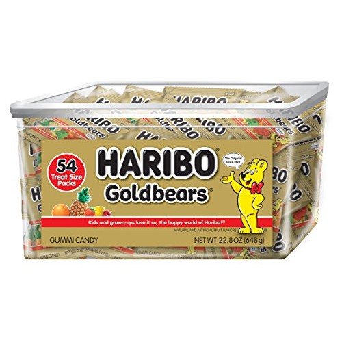 Haribo Goldbears Original Flavor Tub, Individually Wrapped, 54 C