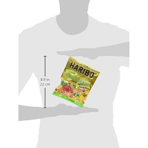 Haribo Gummi Candy, Goldbears Gummi Candy, Sour, 4.5 Oz. Bag Pa