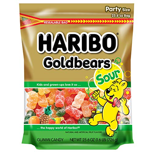 Haribo Goldbears Gummi Candy, Sour, 25.6 Ounce Pack Of 6