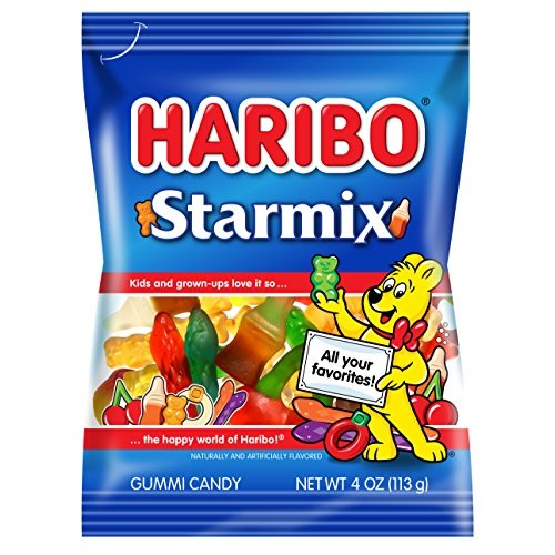 Haribo Starmix Gummi Candy, 4 Oz. Bag Pack Of 12