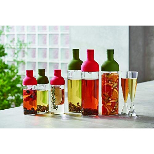Hario Filter-In Cold Brew Tea Bottle, 750Ml, Olive Green