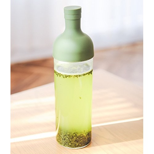 Hario Filter-In Cold Brew Tea Bottle, 750Ml, Olive Green