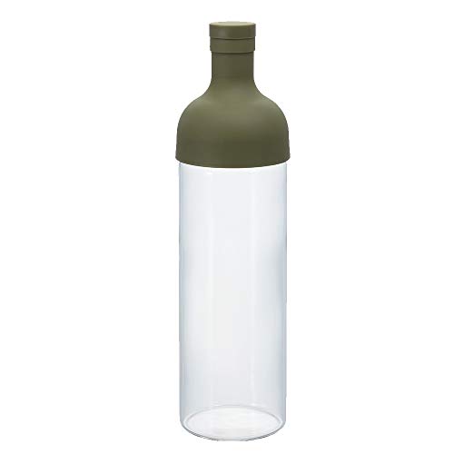 Hario Filter-In Cold Brew Tea Bottle, 750Ml, Olive Green