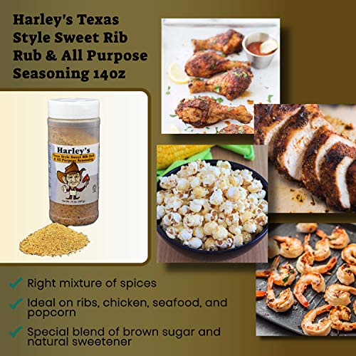 Harleys Texas Style All Purpose Seasoning Gluten-Free Shaker Bot
