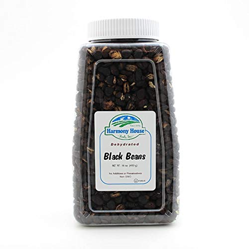 Harmony House Foods True Dehydrated Black Beans -- Easy Cook 16