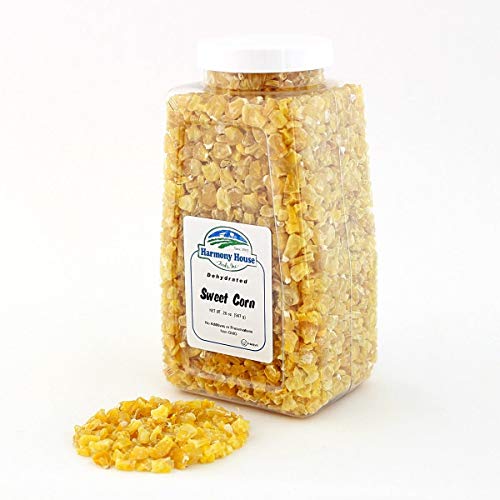 Harmony House Foods Dried Corn, Whole 14 Oz, Quart Size Jar Fo
