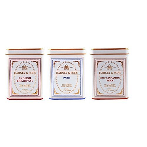 Harney &Amp; Sons Classic Tins, 3 Flavor Variety Pack 1-Paris, 1-H