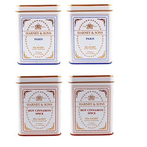 Harney &Amp; Sons Classic Tins, 2 Flavor Variety Pack 2-Paris, 2-H