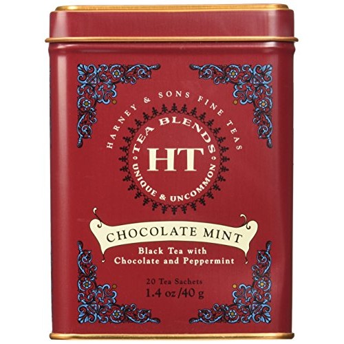 Harney And Sons Chocolate Mint, Flavored Black Tea - 20 Sachets