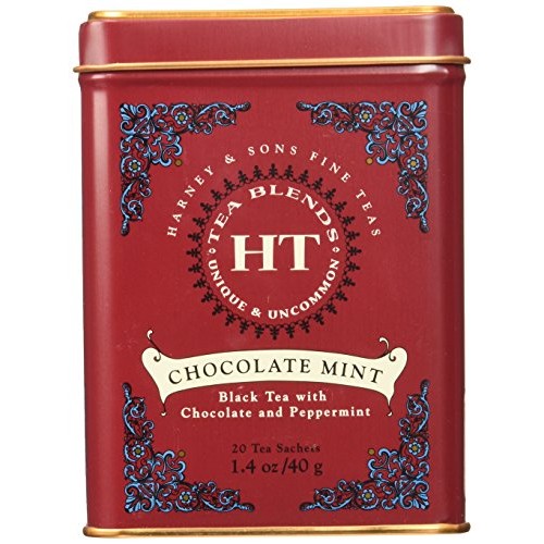 Harney And Sons Chocolate Mint, Flavored Black Tea - 20 Sachets