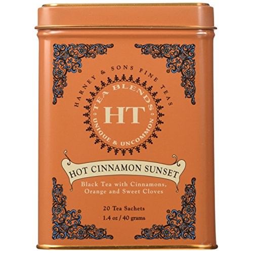 Harney &Amp; Sons Caffeinated Hot Cinnamon Sunset Black Tea With Ora
