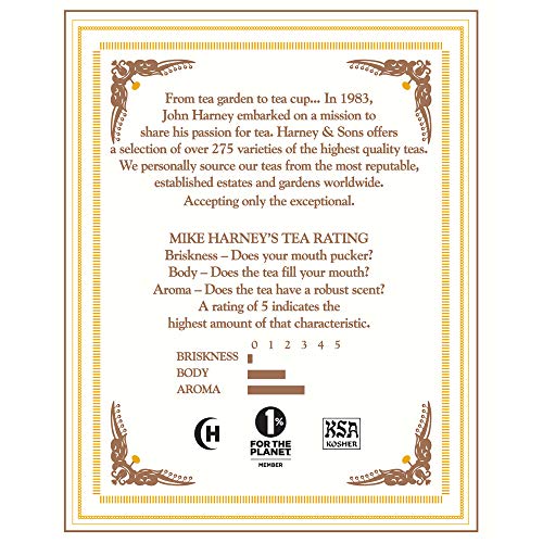 Harney &Amp; Sons Chamomile Herbal Tea, Classic Tin, 20 Sachets, White