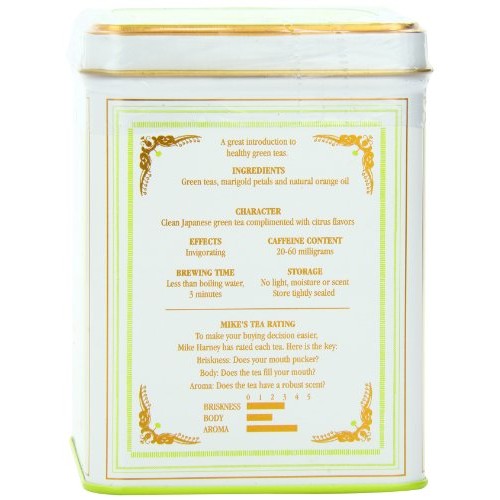 Harney & Sons Citron Green Tea, White, 20 Count Pack of 1