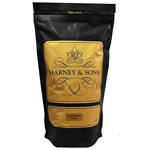 Harney & Sons Fine Teas Decaf Midsummers Peach Black Tea Loose ...