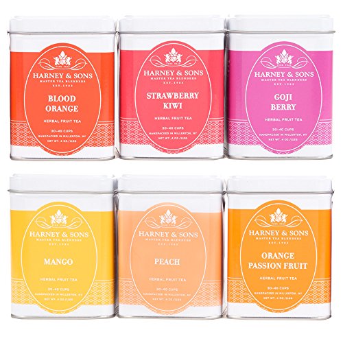 Harney &Amp; Sons Fruit Tea Sampler, Six Fruity Flavors Of Loose Tea