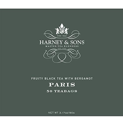 Harney &Amp; Sons Fruity Black Tea With Bergamot, Paris, 50 Tea Bags