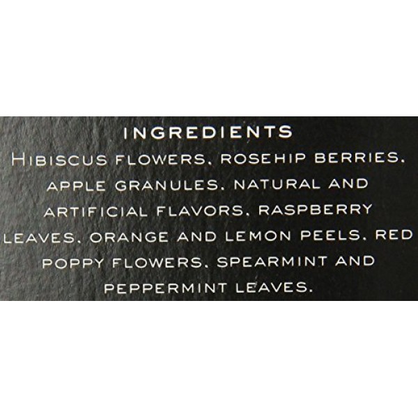 Harney & Sons Herbal Tea, Red Raspberry, 20 Tea Bags, 1.29 Oz