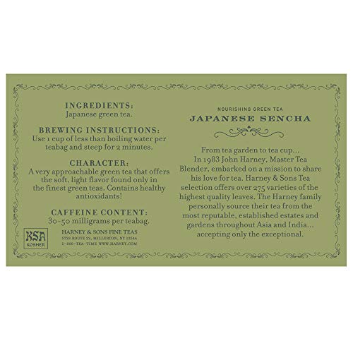 Harney &Amp; Sons Japanese Sencha Green Tea, 50 Tea Bags Harney &Amp; Sons Japanese Sencha Green Tea, 50 Tea Bags
