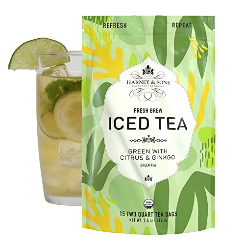 Harney & Sons Organic Green with Citrus & Gingko Fresh Brew Iced...
