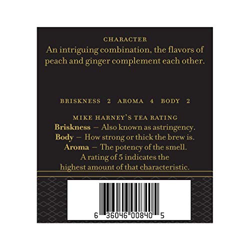 Harney & Sons Peaches & Ginger | 8oz Loose Leaf Black Tea w/ Gin...