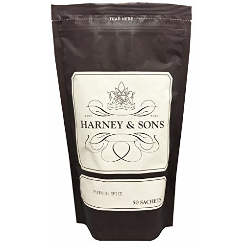 Harney &Amp; Sons Pumpkin Spice Herbal Tea - Bag Of 50 Tea Sachets -