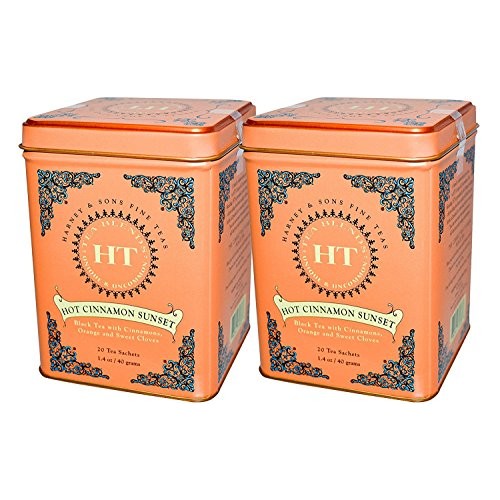 Harney &Amp; Sons Teas Hot Cinnamon Sunset Tea Leaf Sachets 2X20Bag