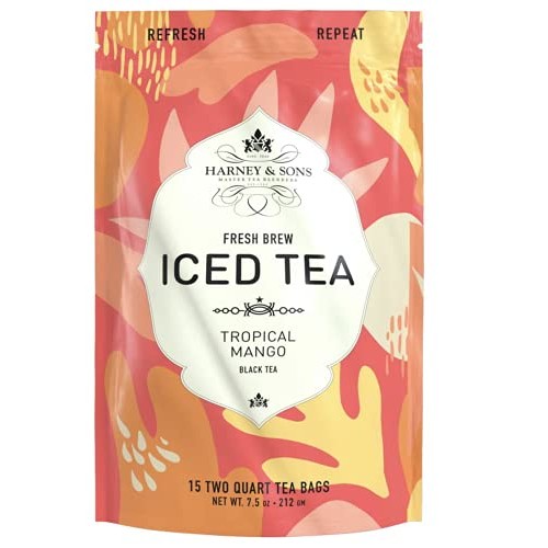 Harney &Amp; Sons Tropical Mango | Fresh Brew Iced Tea Pouches, 15 T