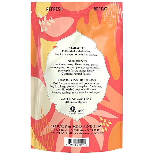 Harney &Amp; Sons Tropical Mango | Fresh Brew Iced Tea Pouches, 15 T