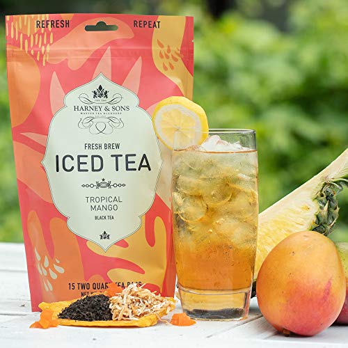 Harney &Amp; Sons Tropical Mango | Fresh Brew Iced Tea Pouches, 15 T