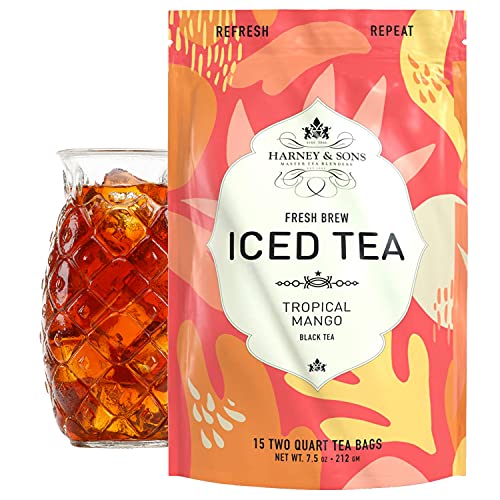 Harney &Amp; Sons Tropical Mango | Fresh Brew Iced Tea Pouches, 15 T