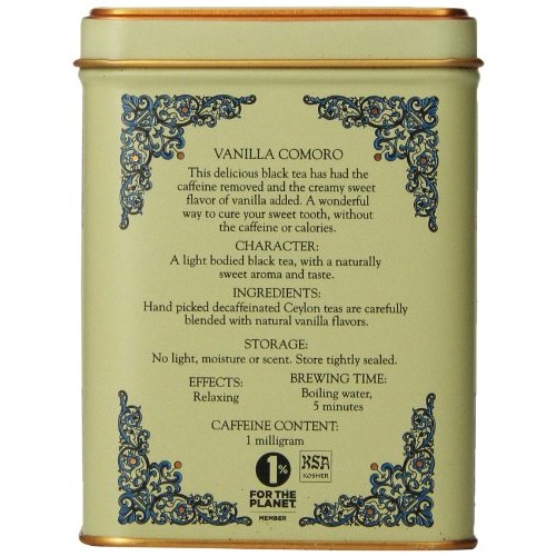 Harney &Amp; Sons Vanilla Comoro Tea Tin - Decaffeinated And, Great