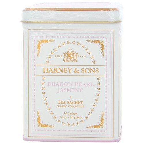Harney &Amp; Sons White Tea, Dragon Pearl Jasmine, 20 Sachets