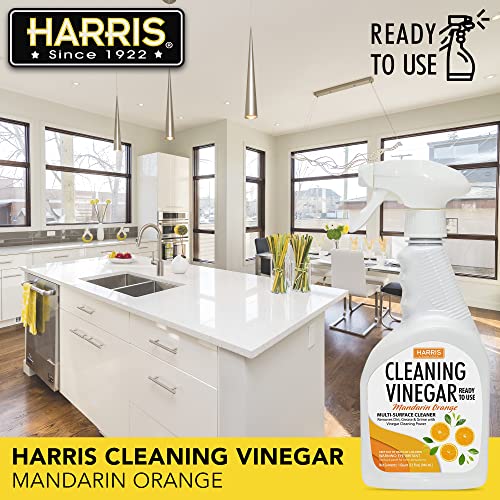 HARRIS Cleaning Vinegar, Mandarin Orange, 32 Fl Oz Ready to Use,...