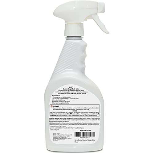 HARRIS Cleaning Vinegar, Mandarin Orange, 32 Fl Oz Ready to Use,...
