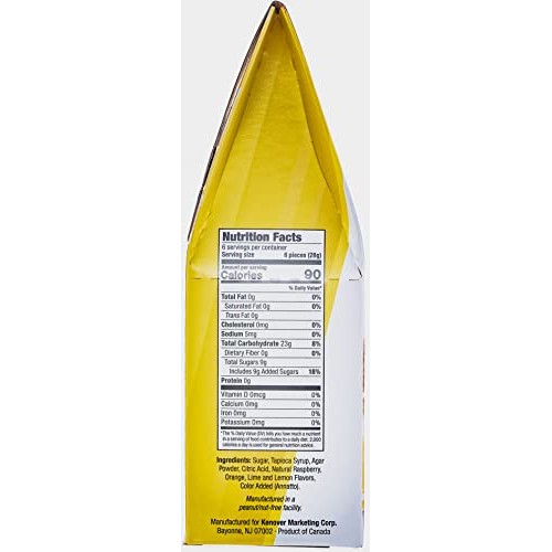 Harrisons Mini Fruit Slices, 6oz | Dye Free| Soft & Chewy Bite S...