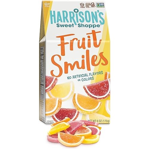 Harrisons Mini Fruit Slices, 6oz | Dye Free| Soft & Chewy Bite S...
